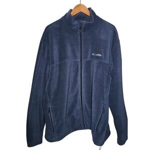 Columbia Fleece Jacket – Size XXL– Dark Blue Full Zip